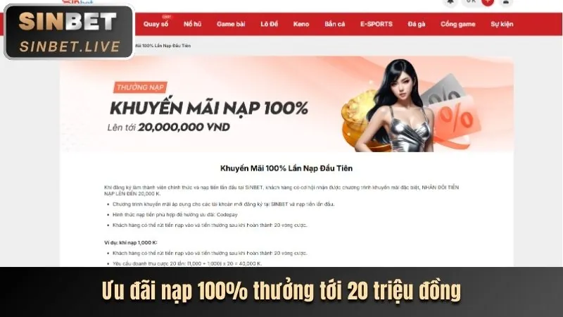 Khuyến mãi chào mừng cho người chơi mới 566a